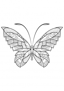 Coloriage de Papillons à imprimer