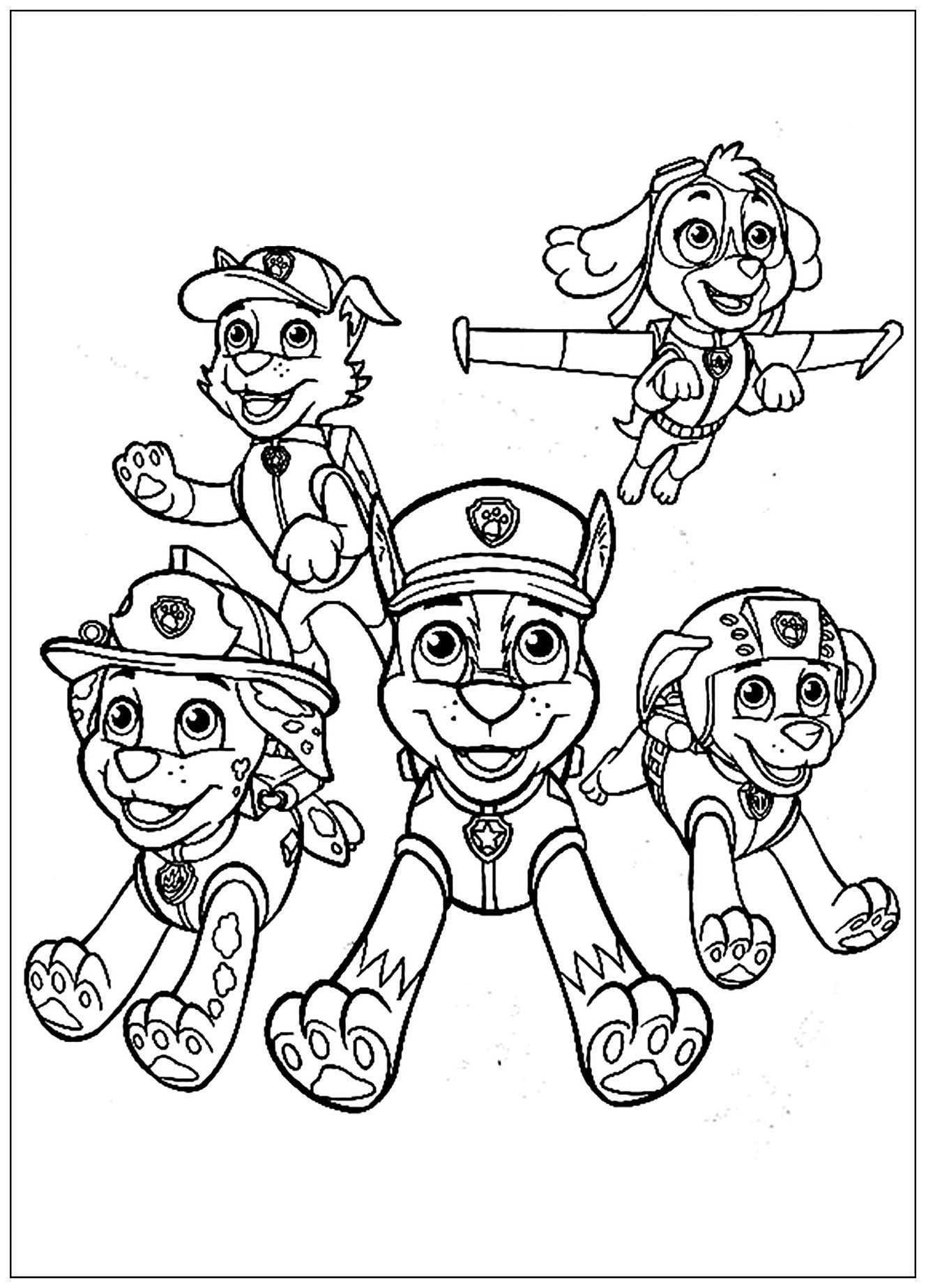 30 Id es Pat Patrouille Imprimer Coloriages Imprimer Dessins 
