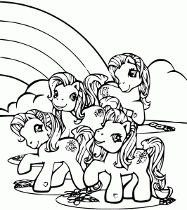 Coloriage de Petit poney pour enfants