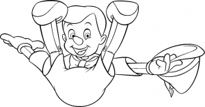 Dessin de Pinocchio gratuit à télécharger et colorier