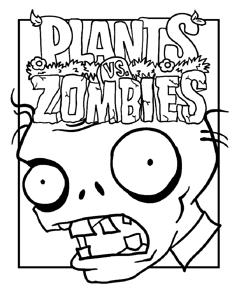 jeu vidéo Archives Coloriages pour enfants coloriage plant vs zombie 1