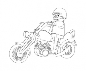 coloriage-playmobil-moto