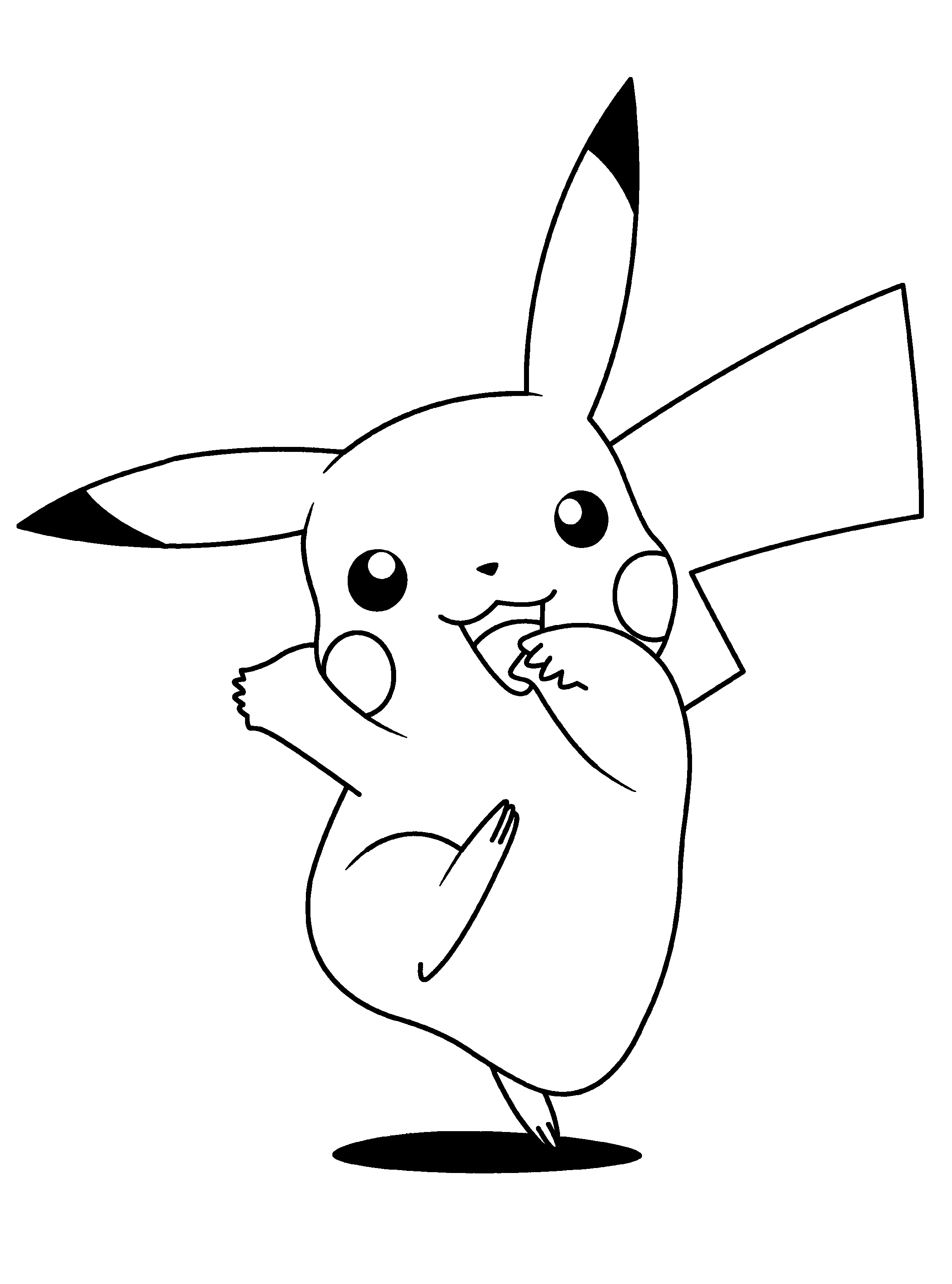 Pikachu a colorier