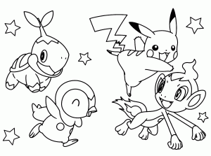 coloriage-pokemon-pikachu-animaux