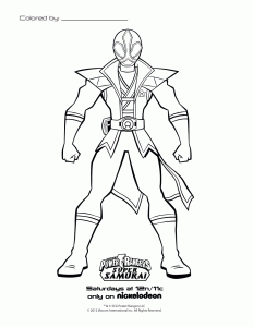 Image de Power Rangers à imprimer et colorier