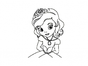 Coloriage de Princesse Sofia (Disney) à imprimer gratuitement
