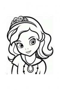 Dessin de Princesse Sofia (Disney) gratuit à imprimer et colorier