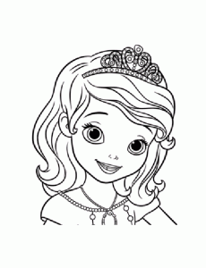 Coloriage de Princesse Sofia (Disney) à telecharger gratuitement