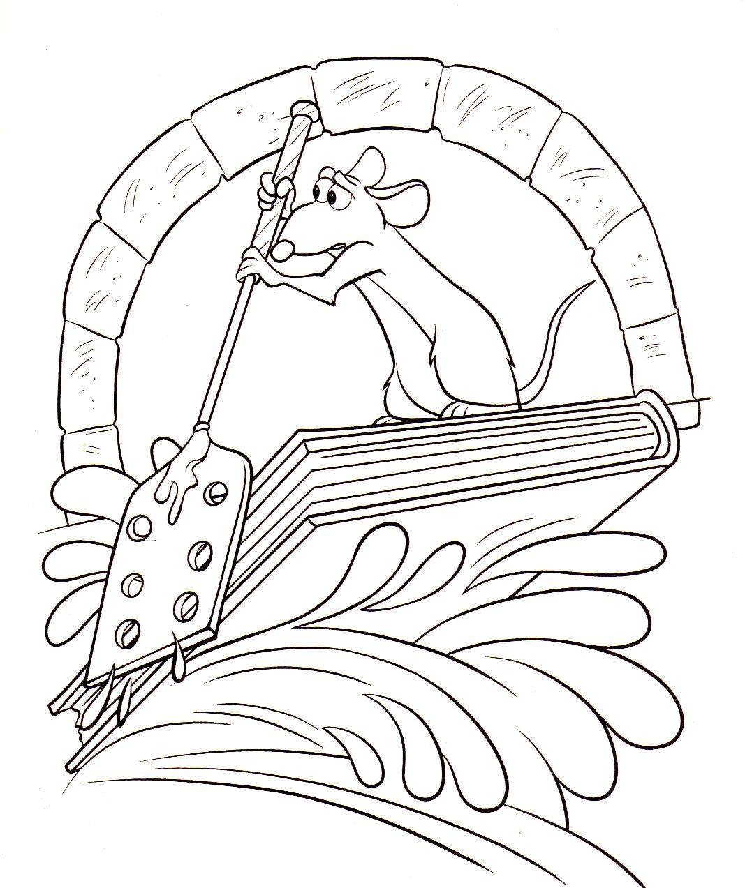 Coloriage de Colette la cuisinière de Ratatouille