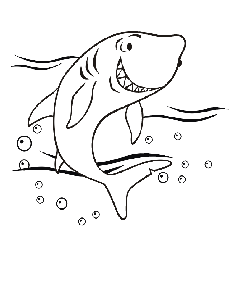 Coloriage de requin pour enfants  Coloriage de Requins  Coloriages