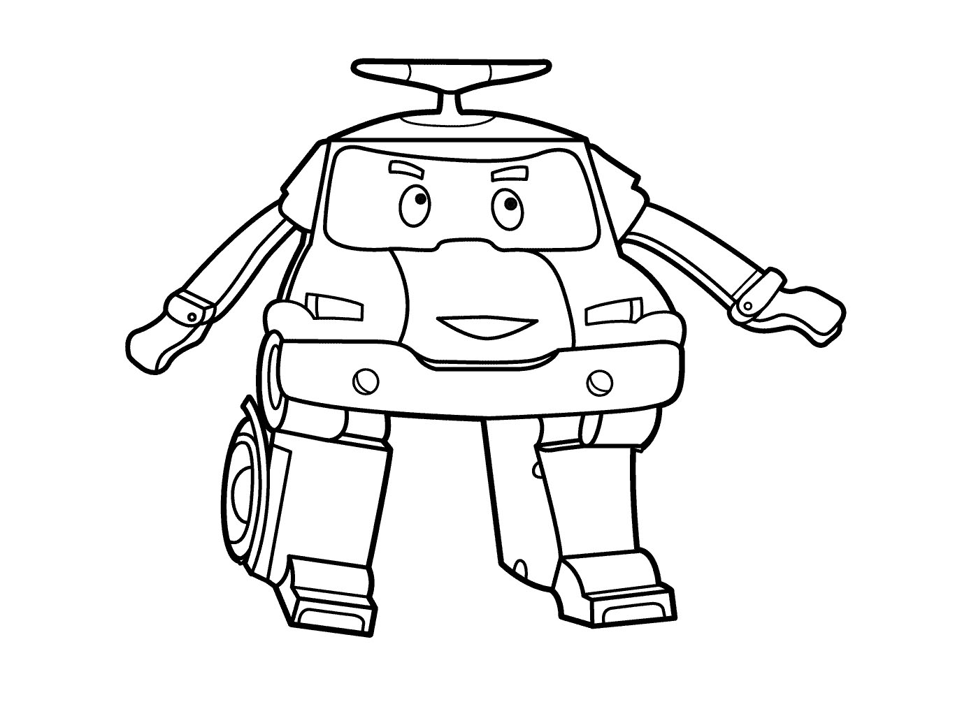 Coloriage Robocar Poli robocar poli 9 Imprimer