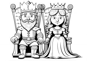 Roi et reine sérieux