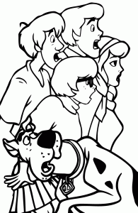 Coloriage de Scooby doo pour enfants