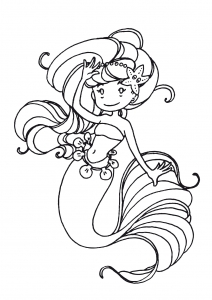 Coloriage Luby sirène