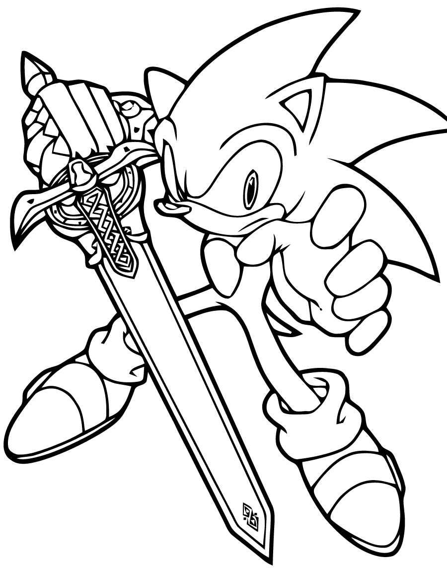 coloriages sonic 1