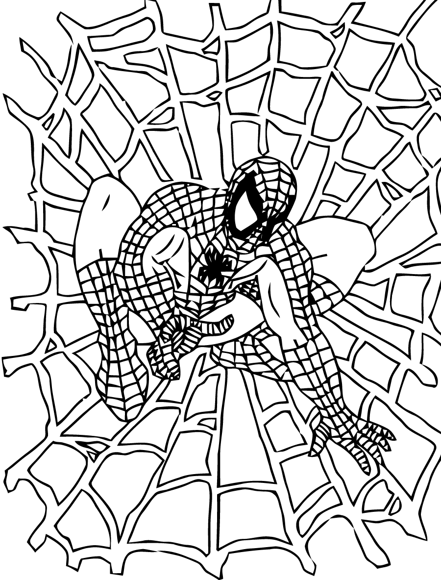 Coloriage De Spiderman A Telecharger Gratuitement Coloriage Spiderman Coloriages Pour Enfants