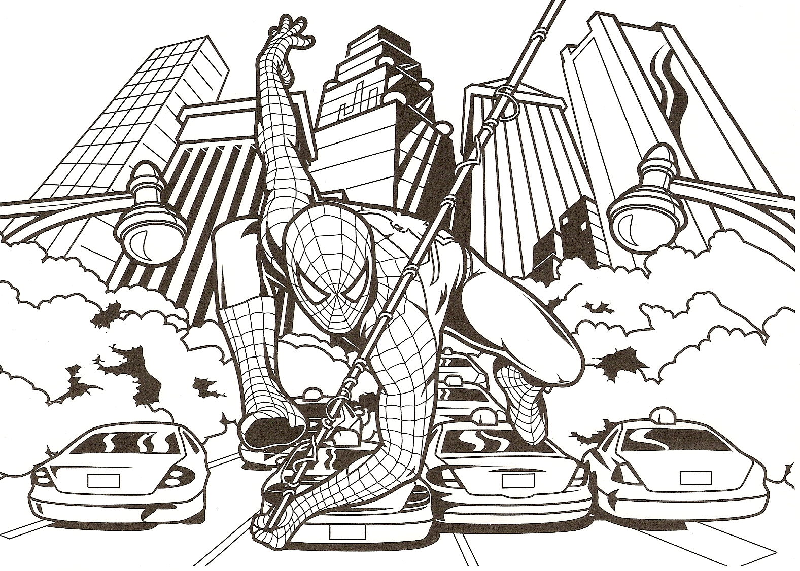 A New York, Spiderman se bat contre les brigands