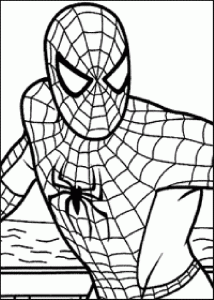 Coloriage de Spiderman à colorier pour enfants