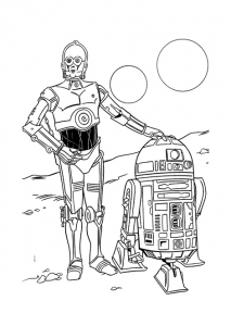 R2D2 et C3PO sur Tatooine