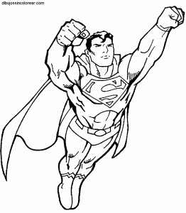 Image de Superman à télécharger et colorier