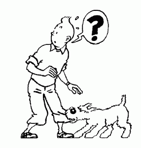 Dessin de Tintin gratuit à télécharger et colorier