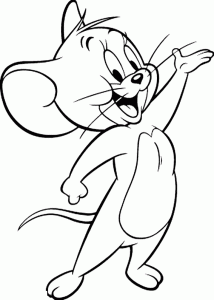Coloriage de Tom et Jerry à telecharger gratuitement