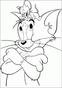 Coloriage de Tom et Jerry à télécharger