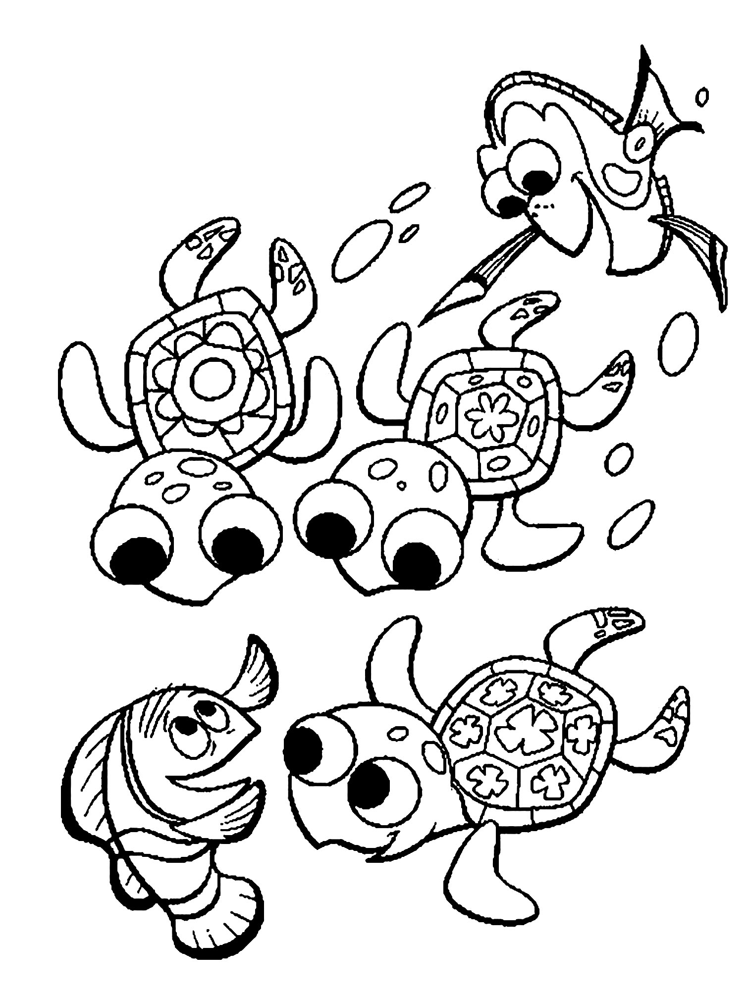Dessin De Tortue Gratuit A Imprimer Et Colorier Coloriage De Tortues Coloriages Pour Enfants