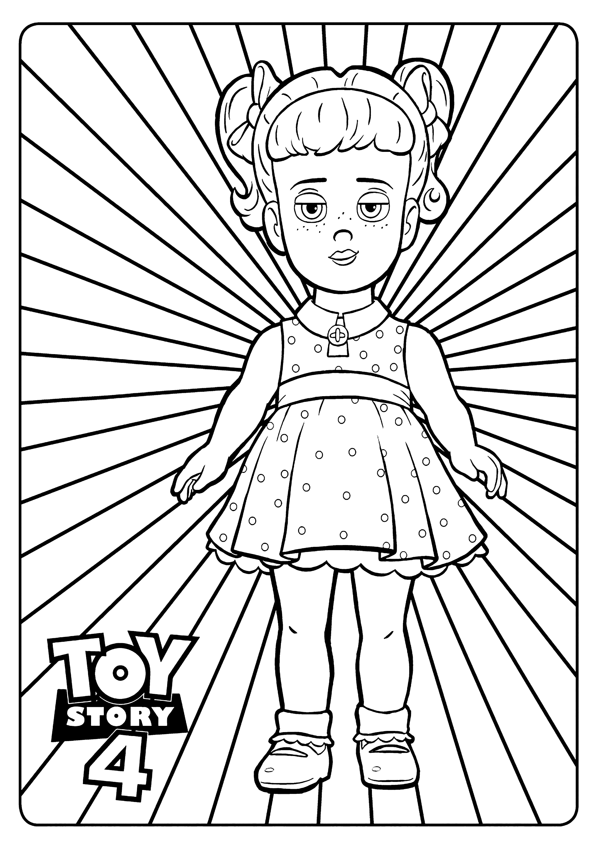 Gabby Gabby Coloriage de Toy Story 4 à imprimer Coloriage Toy Story