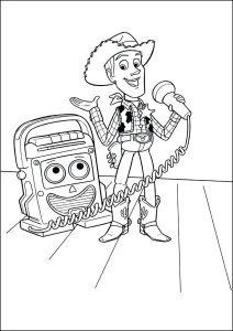 Woody chante avec son ami l'enregistreur cassette