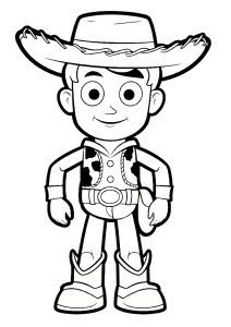 Woody dessiné avec un style très enfantin