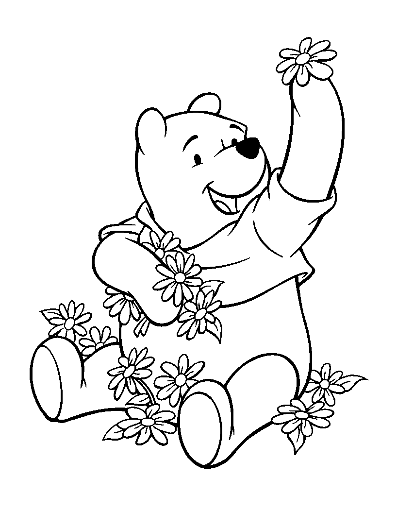 Dessin De Winnie Coloriage de Winnie l'ourson à imprimer gratuitement - Coloriage Winnie  l'ourson et ses amis pour enfants
