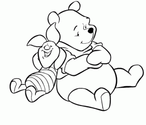 Coloriage de Winnie l'ourson à colorier pour enfants