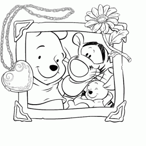 Coloriage de Winnie l'ourson à colorier pour enfants