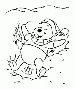 Coloriage de Winnie l'ourson pour enfants
