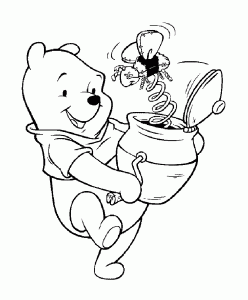 Coloriage de Winnie l'ourson à télécharger