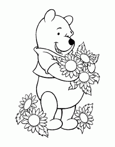 Dessin de Winnie l'ourson gratuit à télécharger et colorier