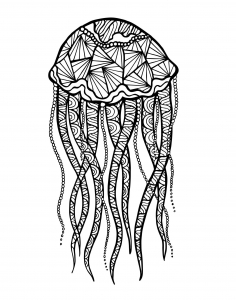 coloriage-zentangle-meduse-par-meggichka